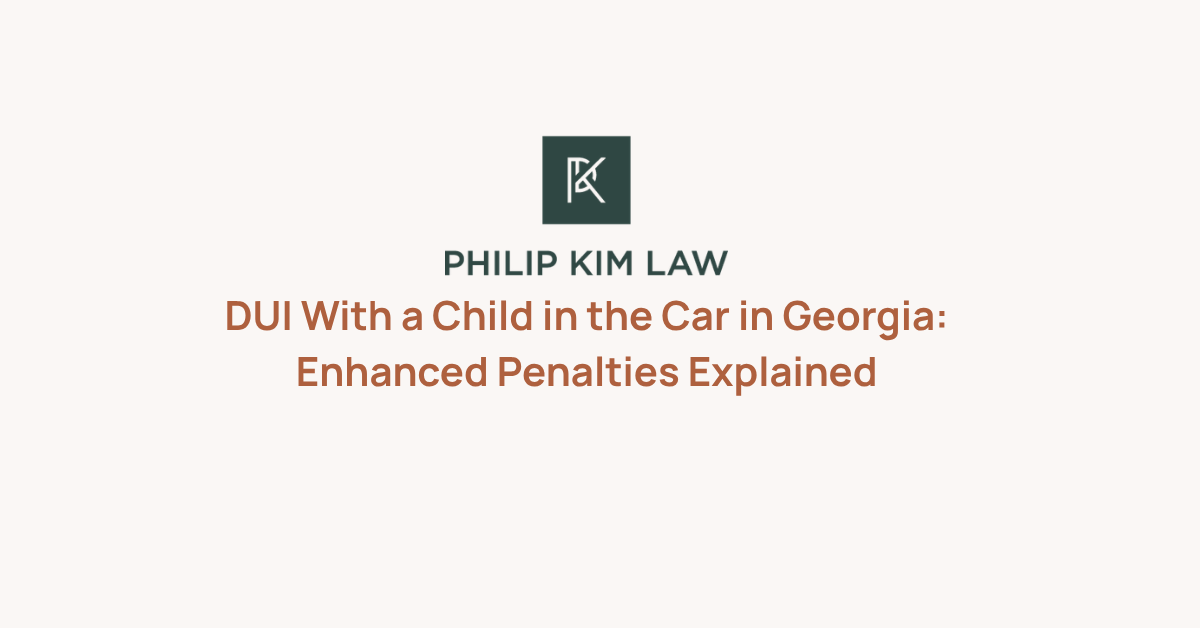 DUI With a Child in the Car