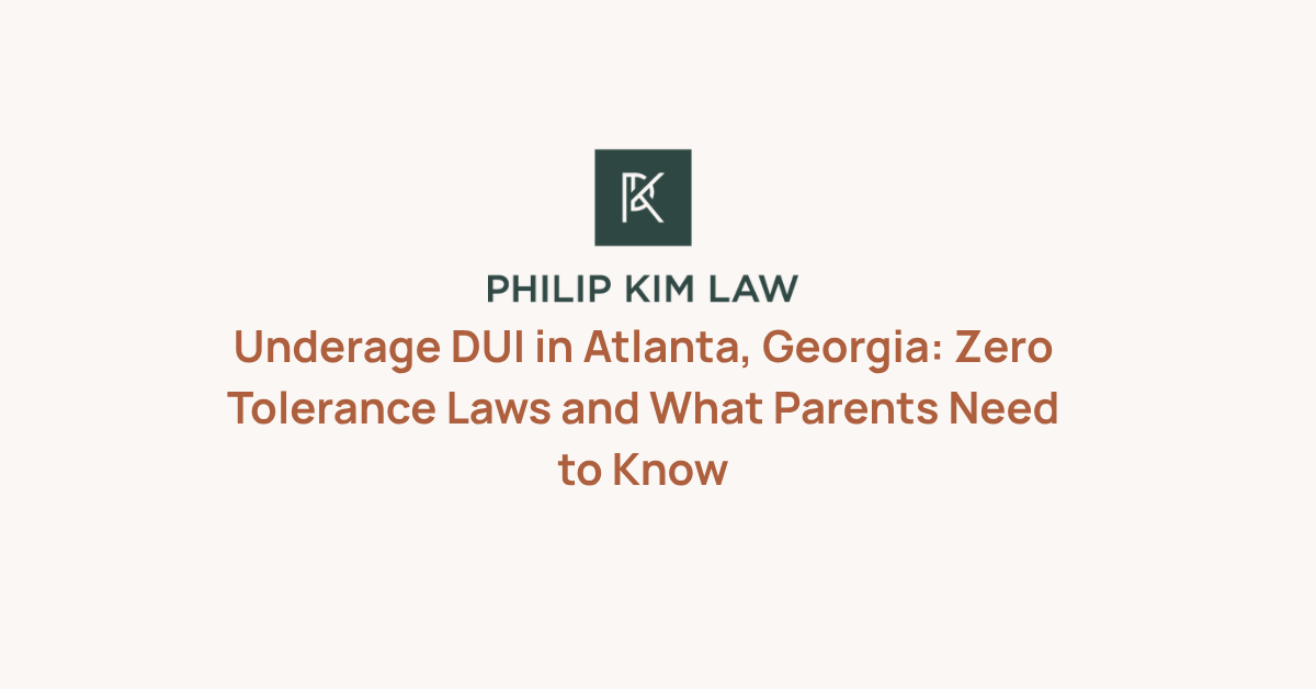 Georgia has some of the strictest underage DUI laws in the country